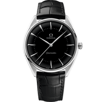 海马<span class="nowrap">系列</span> 39.5毫米, 铂金 搭配 皮表带 - 52293402001001