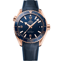 海马系列 海洋宇宙60<span class="nowrap">0米</span> 43.5毫米, Sedna™ 18k金表壳 搭配 内侧橡胶皮表带 - 21563442103001