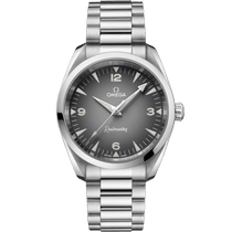 海马系列 欧米茄铁霸<span class="nowrap">腕表</span> 38毫米, 精钢表壳 搭配 精钢表链 - 23510382006001