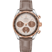 超霸系列 超霸38毫米<span class="nowrap">腕表</span> 38毫米, 精钢-Sedna™ 18k金表壳 搭配 皮表带 - 32423385002002