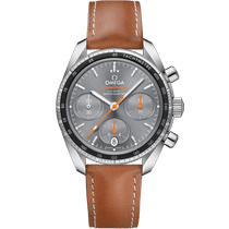 超霸<span class="nowrap">系列</span> 38毫米, 精钢表壳 搭配 皮表带 - 32432385006001