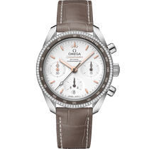 超霸<span class="nowrap">系列</span> 38毫米, 精钢表壳 搭配 皮表带 - 32438385002001