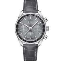 超霸<span class="nowrap">系列</span> 38毫米, 精钢表壳 搭配 皮表带 - 32438385006001