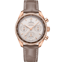 超霸<span class="nowrap">系列</span> 38毫米, Sedna™ 18k金表壳 搭配 皮表带 - 32468385002003