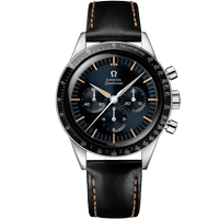 超霸系列 首枚欧米茄太<span class="nowrap">空表</span> 39.7毫米, 精钢表壳 搭配 皮表带 - 31032405006001