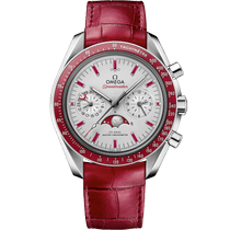 超霸<span class="nowrap">系列</span> 44.25毫米, 铂金 搭配 皮表带 - 30493445299002