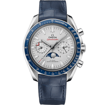 超霸<span class="nowrap">系列</span> 44.25毫米, 铂金 搭配 皮表带 - 30493445299004