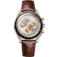 超霸系列 专业月<span class="nowrap">球表</span> 42毫米, 精钢-Moonshine 18k金 搭配 鳄鱼皮 - 31023425002001