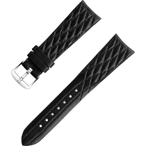 两件式<span class="nowrap">表带</span> - 黑色皮表带，搭配针扣 - 032CUZ011300W