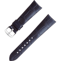 两件式<span class="nowrap">表带</span> - 蓝色鳄鱼皮表带，搭配针扣 - 032CUZ008444W