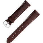 两件式<span class="nowrap">表带</span> - 棕色鳄鱼皮表带，搭配针扣 - 032CUZ003330W