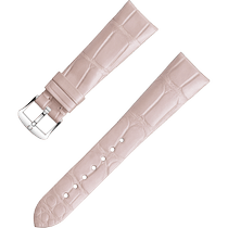 两件式<span class="nowrap">表带</span> - 浅粉色鳄鱼皮表带，搭配针扣 - 032CUZ011092W