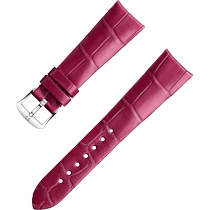 两件式<span class="nowrap">表带</span> - 粉色鳄鱼皮表带，搭配针扣 - 032CUZ011104W