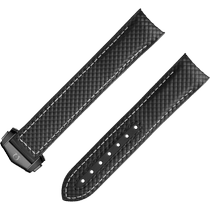 两件式<span class="nowrap">表带</span> - 黑色橡胶表带，搭配折叠表扣，适用于海马系列海洋宇宙600米腕表 - 032CVZ009738W