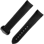 两件式<span class="nowrap">表带</span> - 黑色织物表带，搭配折叠表扣，适用于超霸系列“月之暗面”腕表 - 032Z017237W