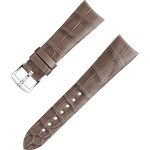 两件式<span class="nowrap">表带</span> - 灰棕色鳄鱼皮表带，搭配针扣 - 032CUZ009874W