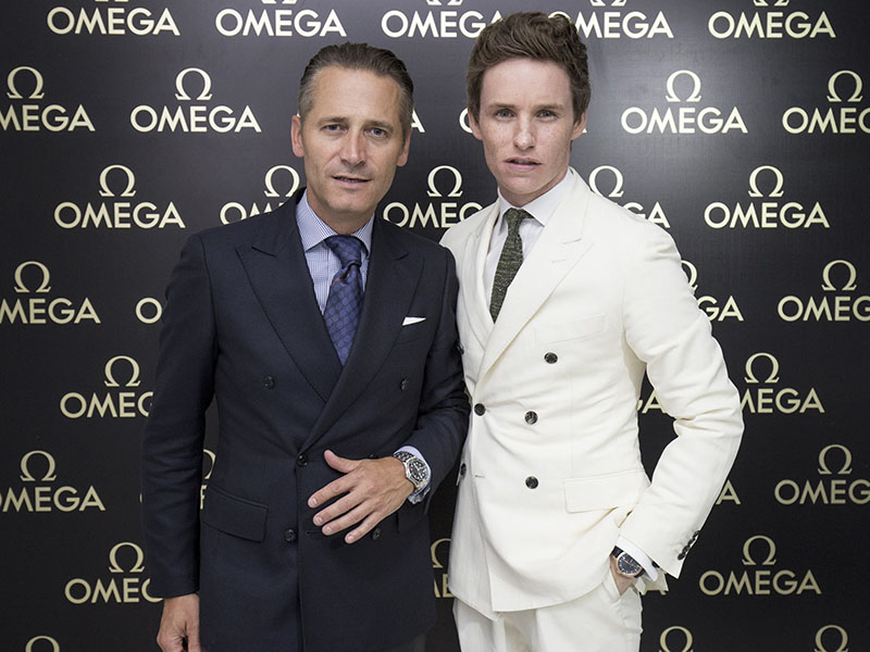 埃迪·雷德梅尼出席里约欧米茄之家盛大开幕活动 trio1